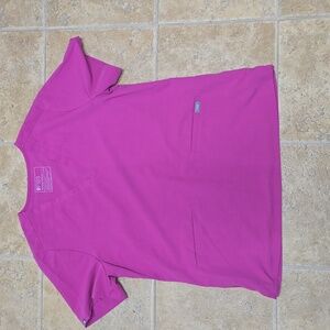 Figs 3 Pocket Casma Pink Scrub Top Style # FW1100